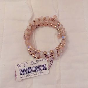 Pink and Gold Wrap Bracelet